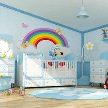 unkompliziert - Baby-Zimmer - Stock-Fotografie